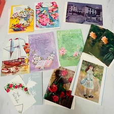 Vintage Unused Greeting Cards - lot of 12