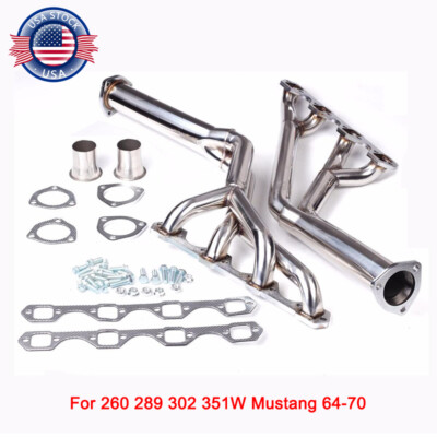 Tri-Y Tubular Exhaust Manifold Header Extractor 64-70 Ford Mustang 260 289 302