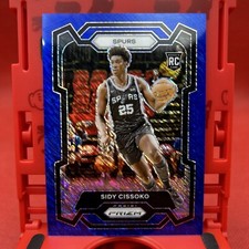 Sidy Cissoko #173 2023-24 Prizm Blue Shimmer  14/35 San Antonio Spurs RC