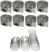 Sealed Power Flat Top Pistons8cast Rings For Chrysler Dodge Plymouth 383 030