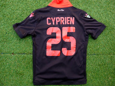 Maillot OGCN ogc NICE signed WYLAN CYPRIEN ultras foot issa nissa .
