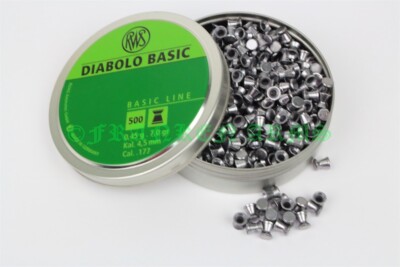 20x RWS BASIC Diabolo 4,5mm Luftgewehr Luftpistole 10000 Schuss NEU