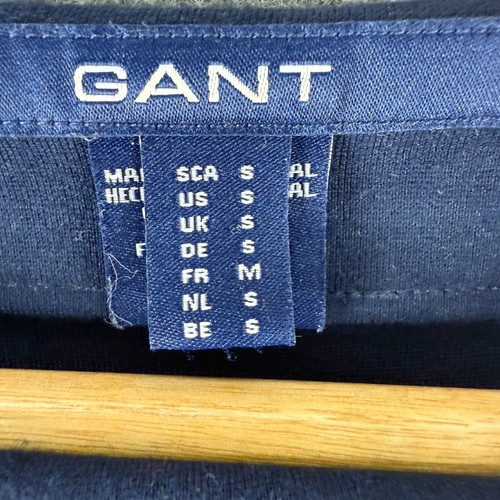 Gant Dress Womens Size UK Small Navy Blue Short Sleeve Fitted Pullover - Picture 6 of 8
