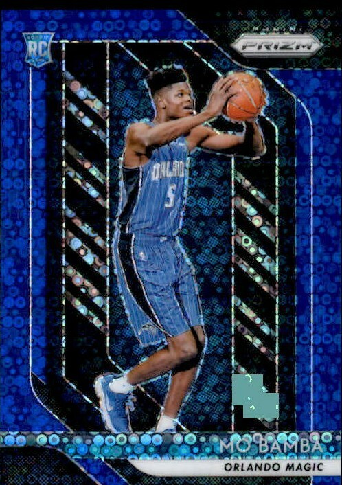 Mo Bamba 2018-19 Panini Prizm Blue Fast Break Parallel Rookie Card #99 145/175