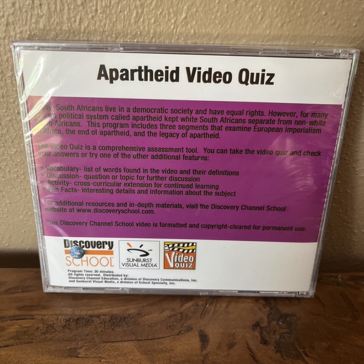 Contemporary History Grades 4-10 Video Quiz Discovery School  