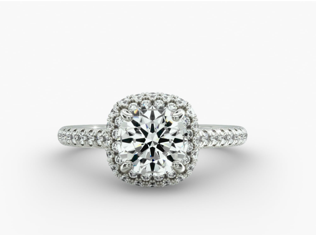 Engagement ring - Lab Created-image