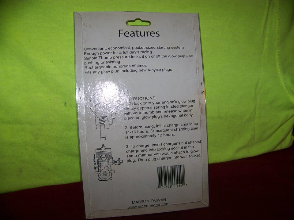 traxxas hpi losi nitro ofna tmaxx racers edge glow starter RC MONSTER PARTS - Image 2 of 4