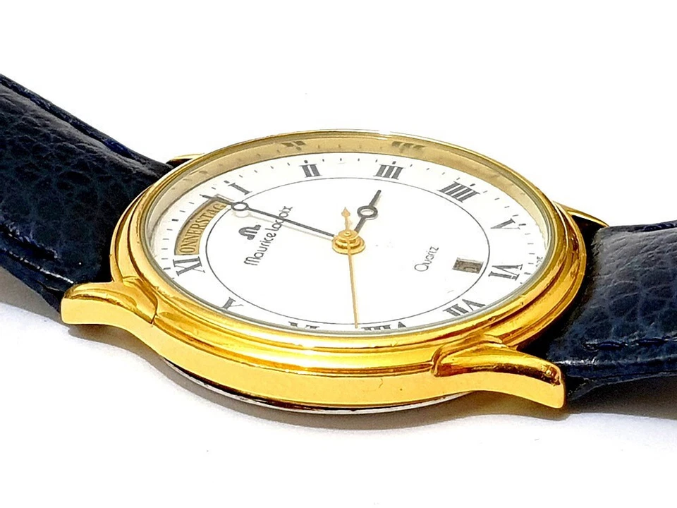 Maurice Lacroix Pontos Day-Date 97929 Quarz Herren Armbanduhr um 2000 - Bild 3 von 4