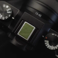 Genuine Leather Alloy Camera Hot Shoe Cover Fit For Nikon Fujifilm Canon Olympus