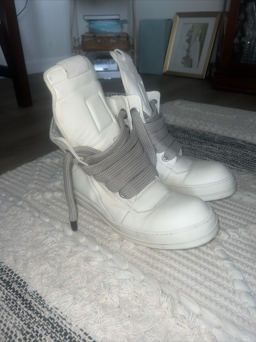 Rick Owens Cream Jumbo Lace Geobaskets Size 10 | eBay Rick Owens Cream Jumbo Lace Geobaskets Size 10 | eBay