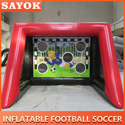 Inflatable Football Soccer Penalty Shoot Gate Football Kick Goal Shooting Game