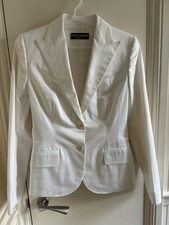 Dolce & Gabbana Women's White Single Breasted Blazer - Size It40