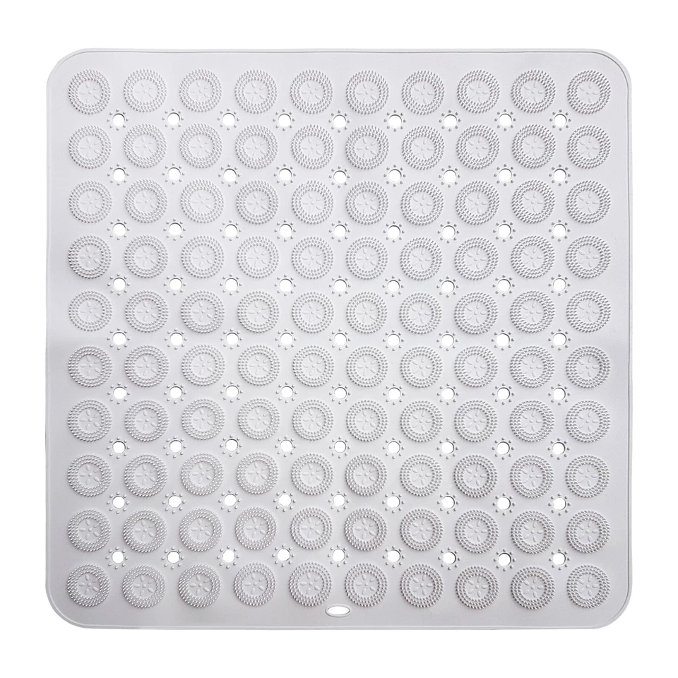 Rutschfeste Duschmatte 54x54 cm – PVC-frei mit Massage & Saugnäpfen, Weiß - Bild 4 von 4