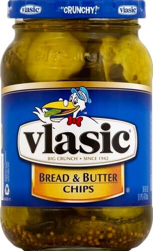 Vlasic Brot und Butter Pickle Chips, Keto freundlich, 16 flüssige Unzen Glas (3er Pack) - Bild 2 von 7
