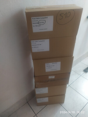 5 x Refill Kartusche für Samsung CLP500 / 1 x black 510 (jew. Nicht original)