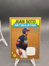 2021 Topps Juan Soto GOLD 1986 Topps All Star Jersey Relic /50 Nationals Yankees