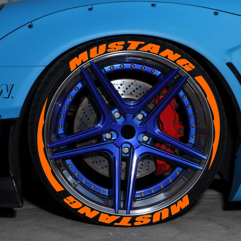 ❇ますたん❇ Mustang Tire Lettering Sticker 1.06