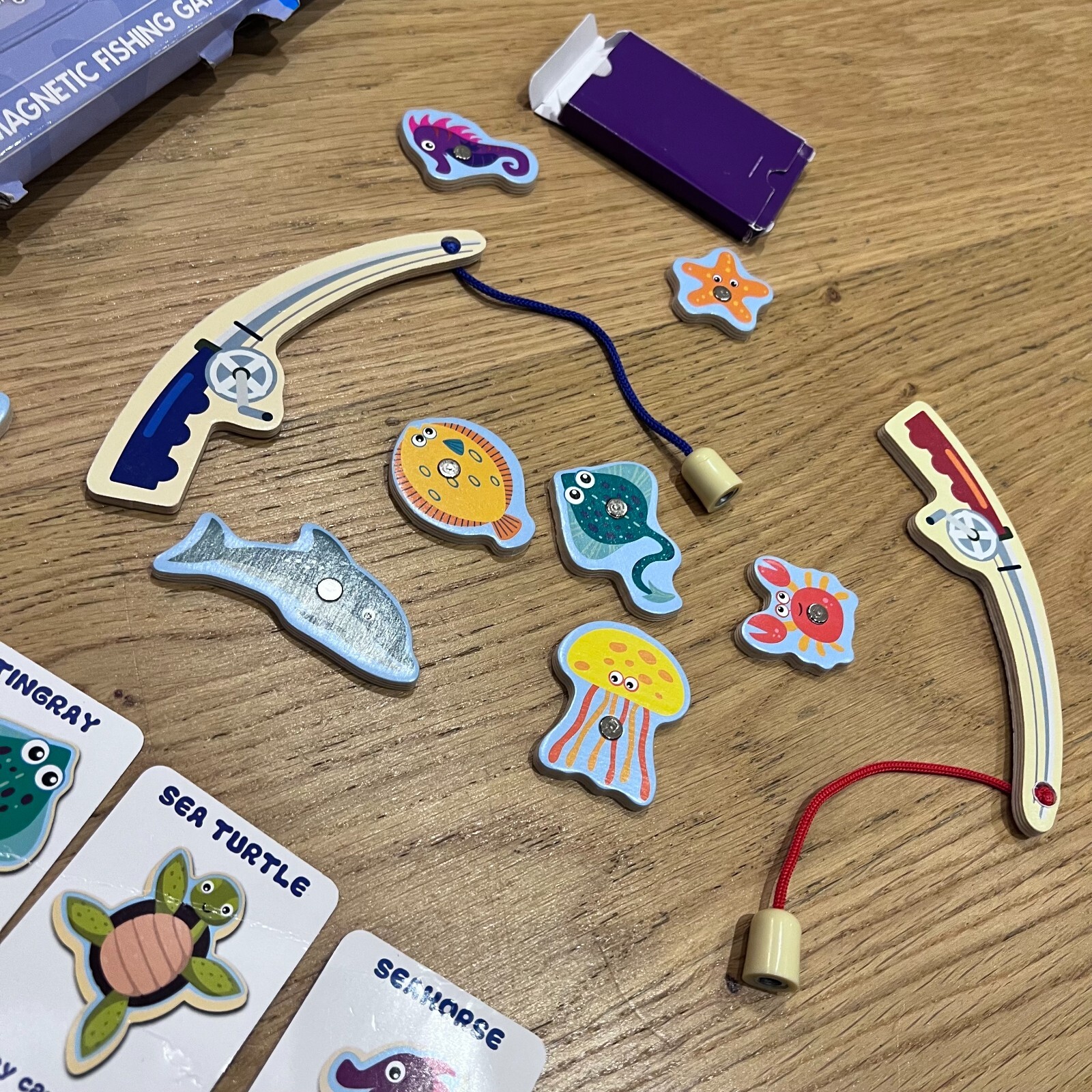 CBeebies Fishing Fish Game Wooden Board Age 3 4 5 Boys Girls