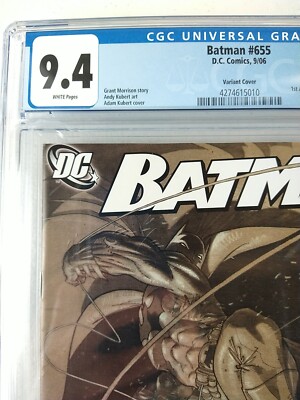 Batman #655 Andy/Adam Kubert Variant CGC 9.4 NM 1st Damian Wayne
