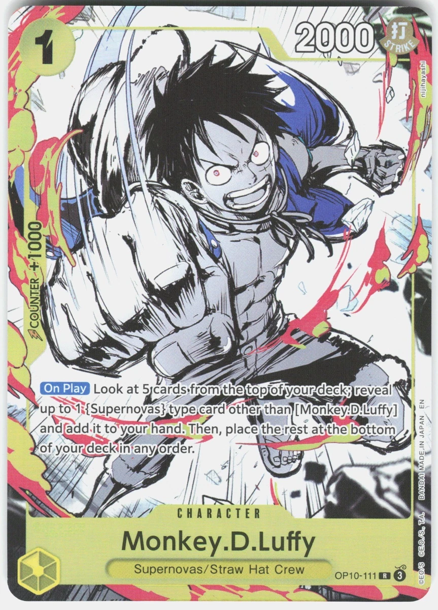 Monkey.D.Luffy OP10-111 One Piece Promotion Cards for sale | eBay