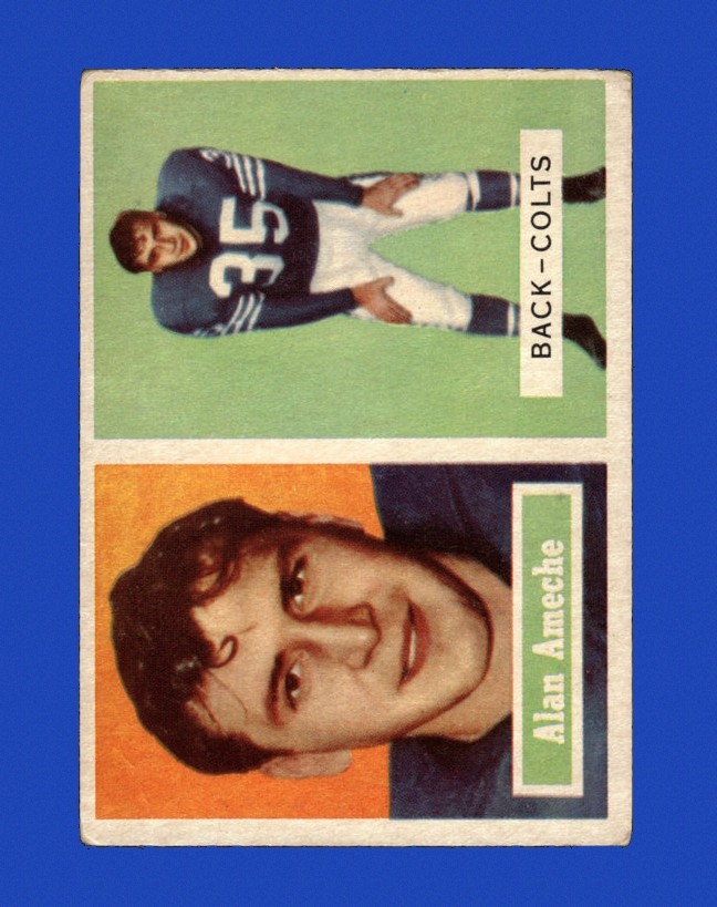 1957 Topps Set-Break # 53 Alan Ameche VG-VGEX (crease) *GMCARDS*