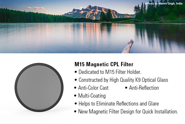 Haida M15 Magnetic NanoPro CPL ND0.9 1.8 3.0 Clear-Night Filter for M15 Holder - Image 4 of 4