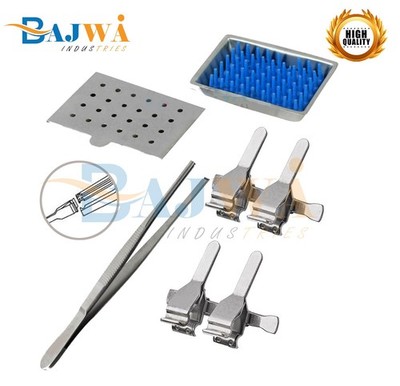 Acland Micro Vessel Clamps With Micro Clamp Applying Forceps 14cm