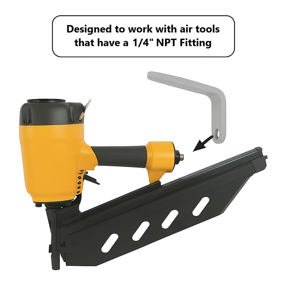 Nail Gun Rafter Hook Hitachi Nailers/Staplers 1/4" NPT Hole L Shaped GH2