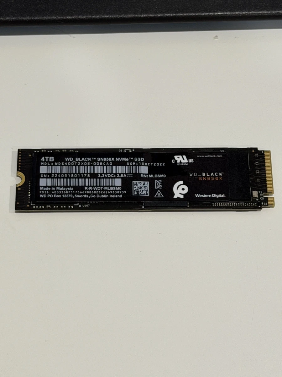Western Digital Solid State Drives 4 TB Storage Capacity for sale