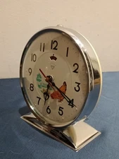 Orologio Sveglia Da Tavolo Shanghai China Diamond Gallina Animata Anni70 Vintage