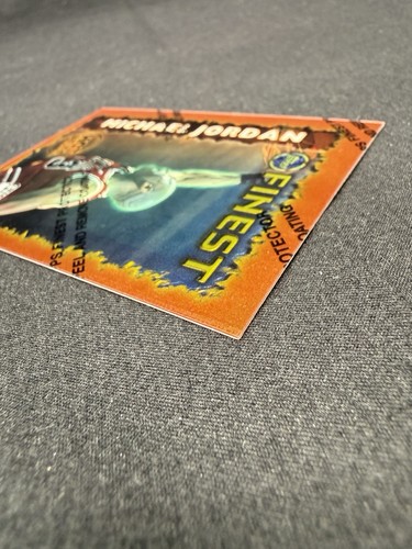 1995 Topps Finest MICHAEL JORDAN “HOT STUFF” CHROME SP W/ COATNG #HS1🔥RARE🔥 - Picture 11 of 11