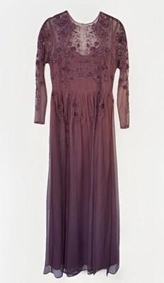 #ad #ad ASOS Floral Lace Dress Size 6 Ivory Boho Sheer Cottagecore Feminine Mauve Purple $35.00