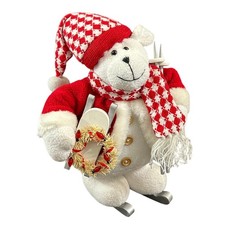 Fabric 13" Skating Bear by Costco