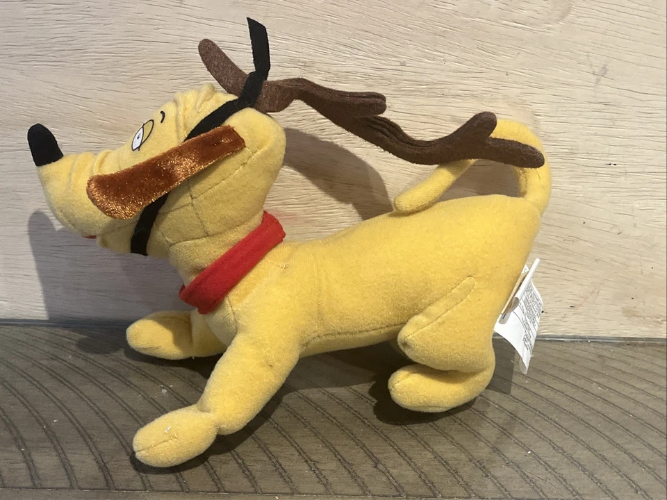 Винтажная плюшевая собака Hallmark Dr. Seuss How the Grinch Stole Christmas Max 9 дюймов 1998 - Изображение 3 из 4