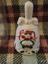 Vintage 1970s TwelvesDays Of Christmas "Nine Ladies Dancing" Ceramic Bell- Tiwan