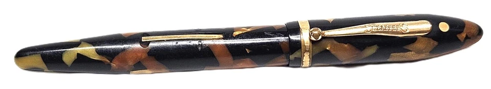 Antique W.A. SHEAFFER Lifetime Fountain Pen-Balance White Dot Black & Pearl - Image 2 of 4