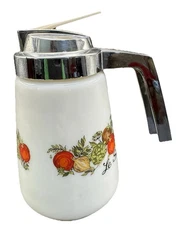 Vintage Gemco USA Corning Ware Spice of Life Pot a Creme /Syrup Dispenser