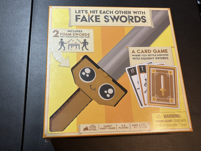 [NEW SEALED] Let's Hit Each Other With Fake Swords Card Game ByExploding Kittens