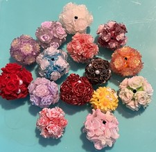 Flower Bouquet Ball Beads, 15, Fits Beadable Pens, Destashing New Bonus Bee