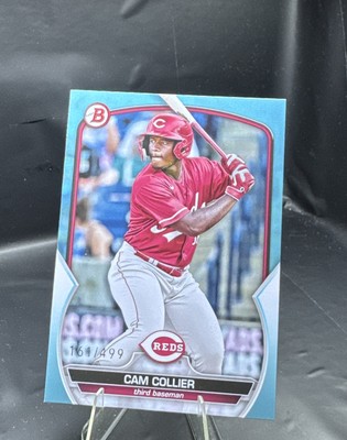 2023 Bowman Draft #BD-143 Cam Collier Sky Blue /499 Cincinnati Reds