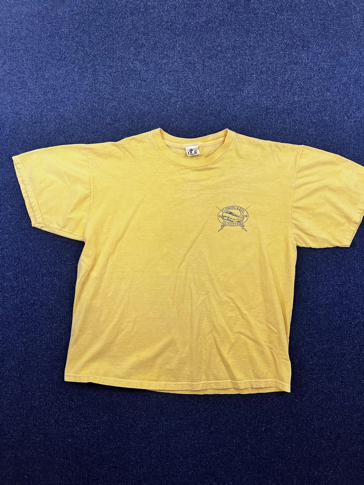 Vintage Florida Keys Outfitters Shirt Mens Large Graphic Fishing Made USA 90s