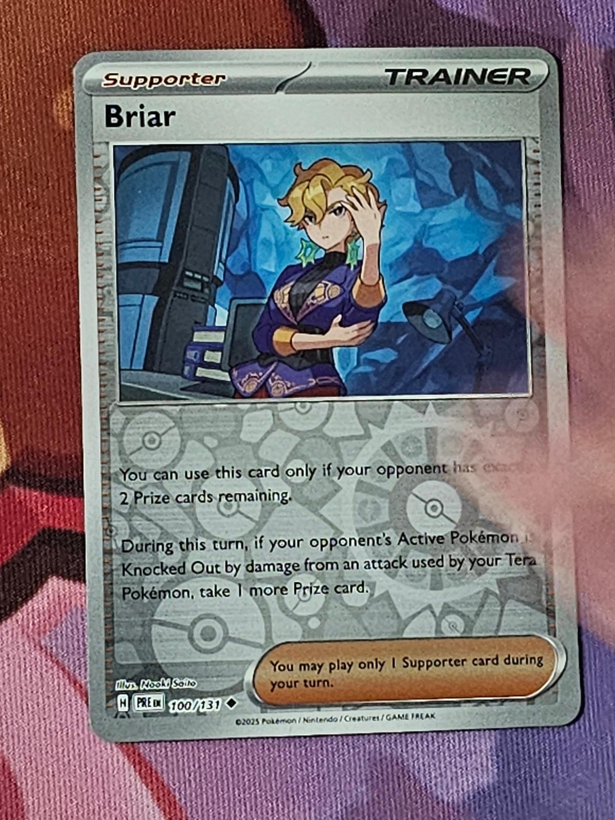 Briar 100/131 Uncommon Prismatic Evolutions Pokemon Reverse Holo NM/M