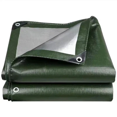 TANBURO Abdeckplane wasserdicht 320g/m² PE Schutzplane ösen UV-beständig reißfest