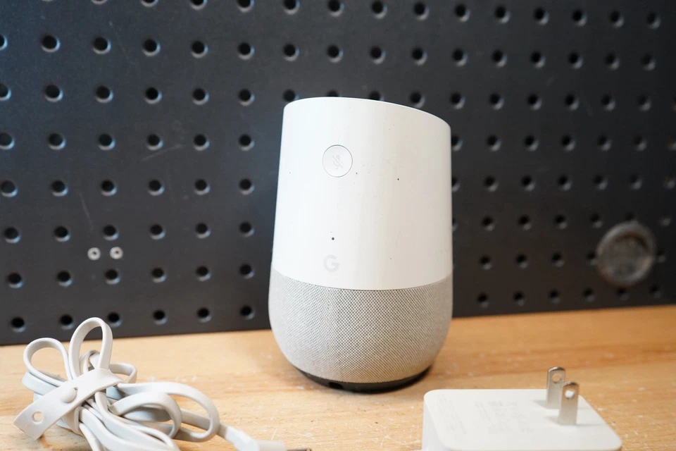 (B) Google дома умный динамик голосовой помощник модель дома с адаптер питания работает - Изображение 3 из 4