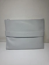 Ethiopian Airline Business Class Amenity Toiletry pouch Kit Gray Leather 