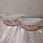 Vintage Pyrex Cinderella Gooseberry Bowls 441 & 443