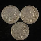 1935 Buffalo Nickel  PDS 3 Coin Set. #JRRC-11