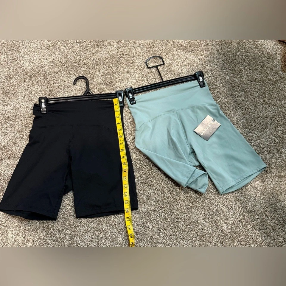 DANSKIN NWT  Two pack Black and Light Green Bike Shorts Size S - Image 2 of 4