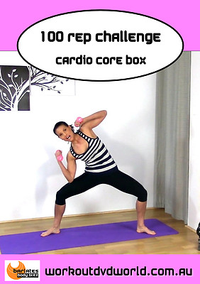 Abs EXERCISE DVD Barlates Body Blitz 100 REP CHALLENGE CARDIO CORE BOX ...