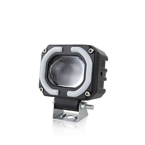 2PCS Motorcycle Driving LED Fog Lights Spotlight Universal Angel Eyes Yellow - Picture 11 of 13